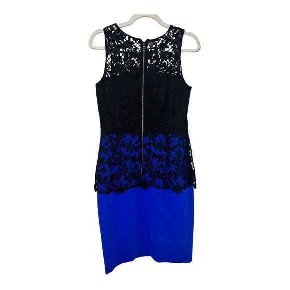 Sachin & Babi Noir 'Carolina' Lace & Crepe Midi Dress Size 8 NWT zipper - Picture 6 of 15